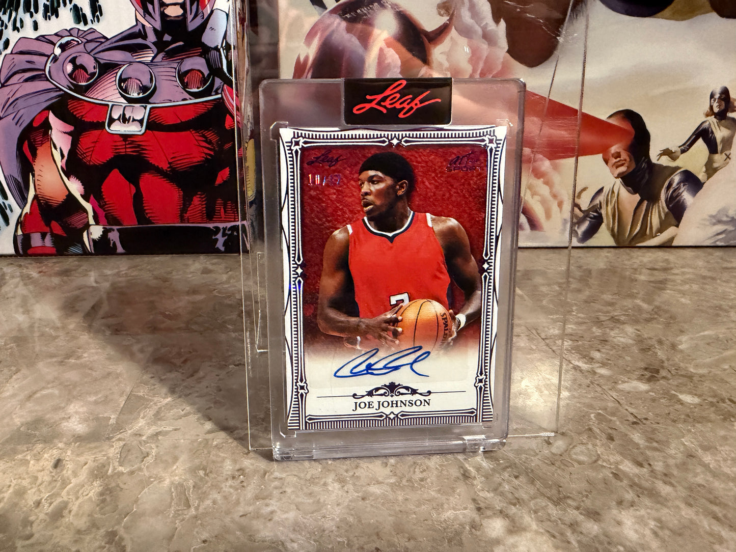 Joe Johnson 2026 Leaf Art of Sport Base Auto Grape /12