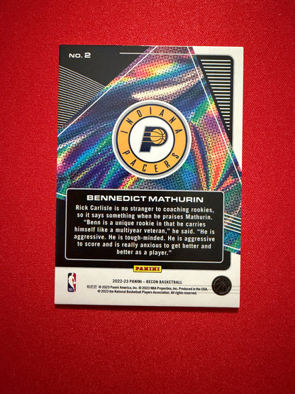 Benedict Mathurin 2022-23 Panini Recon Future Legends 04/10 Gold #2