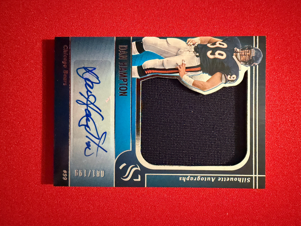 Dan Hampton 2025 Panini Silhouette Football Silhouette Autographs Patch /199