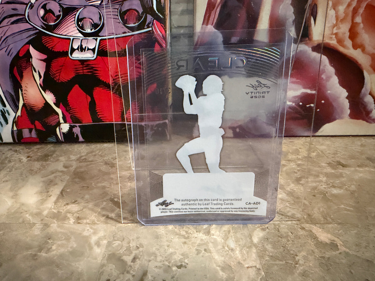 Akylin Dear 2026 Leaf Trinity Football Clear Auto Purple /10