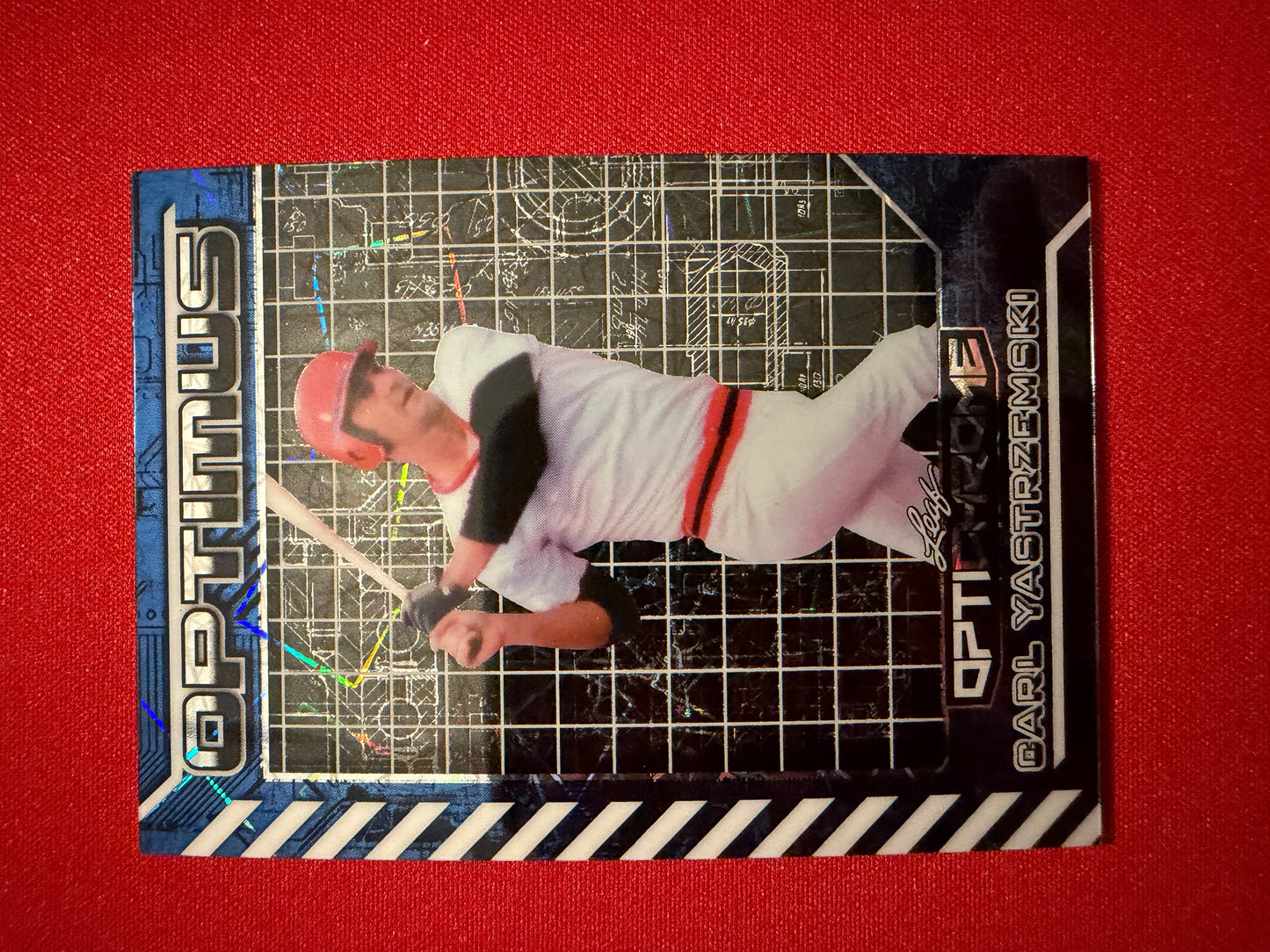 Carl Yastrzemski 2025 Leaf Optichrome Tempest Auto 2-Card Lot