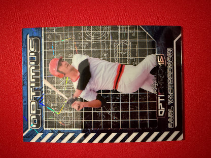 Carl Yastrzemski 2025 Leaf Optichrome Tempest Auto 2-Card Lot