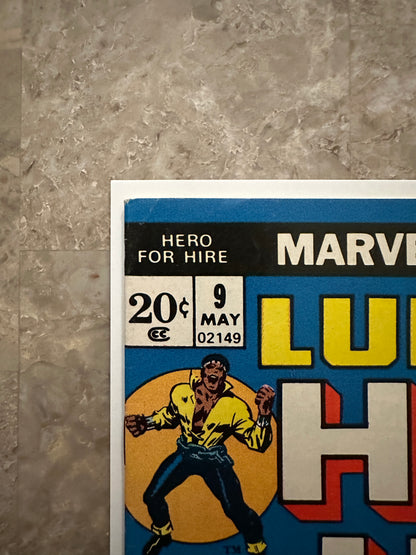 Hero for Hire #9 High Grade VF 8.0 (Marvel Comics 1973) - Doom cover