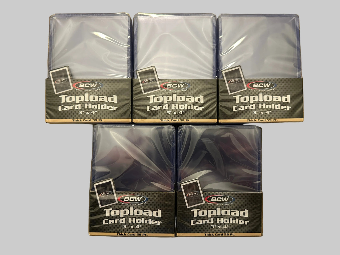 BCW 59 Pt. Toploader (5 packs - 25 / pack)