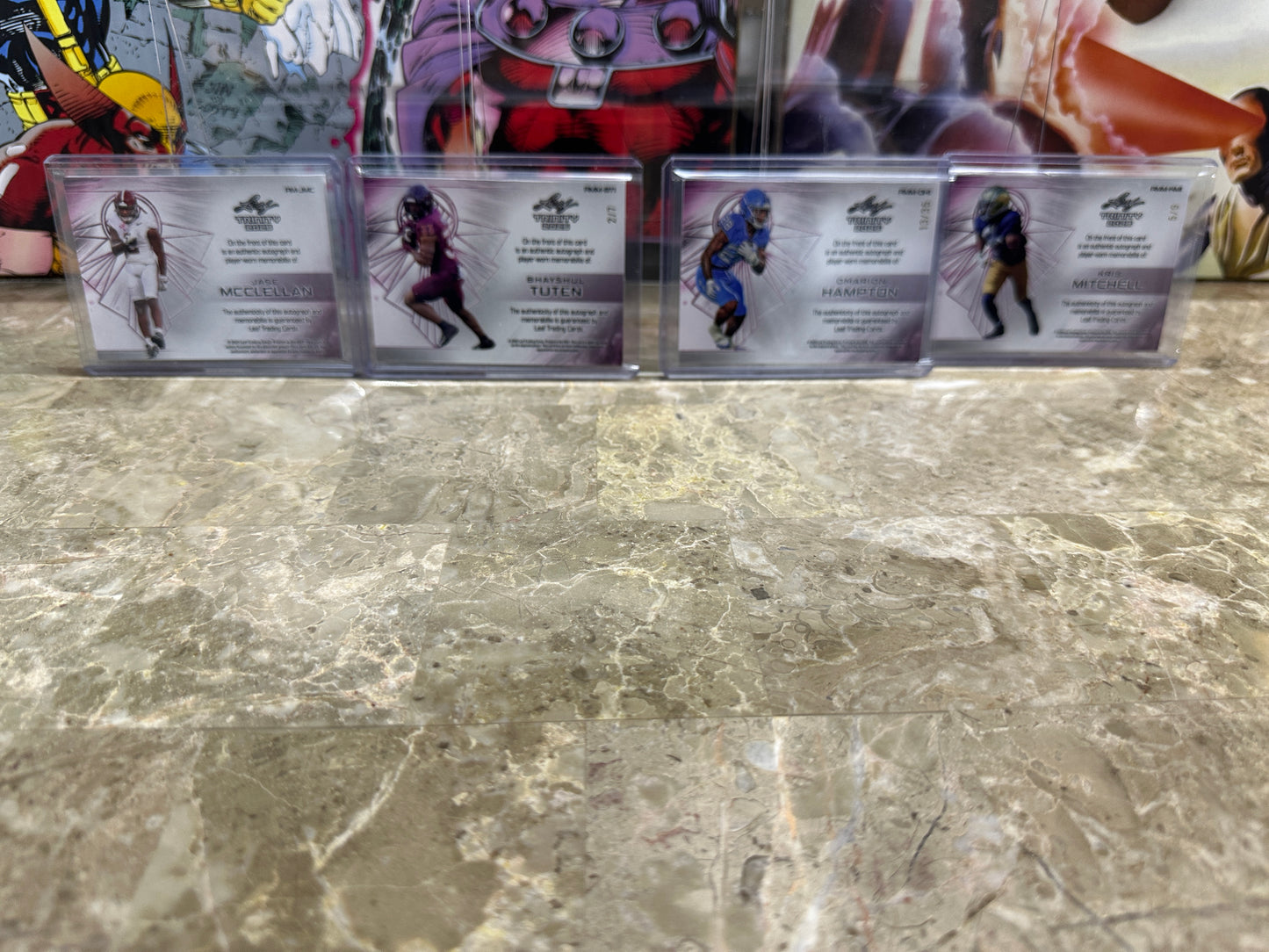 Omarion Hampton Mitchell Bhayshul Tuten McClellan RPA Lot 2025 Leaf Trinity RC