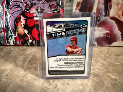 Mike Schmidt 2025 Leaf Optichrome Time Machines Patch Auto Black Cracked Ice 1/1