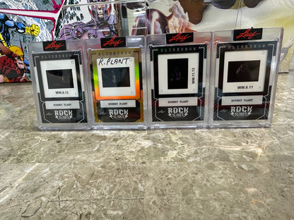 2026 Leaf Slideshow ROBERT PLANT Led Zeppelin Metal /25 + 3 Base 4-Slide LOT