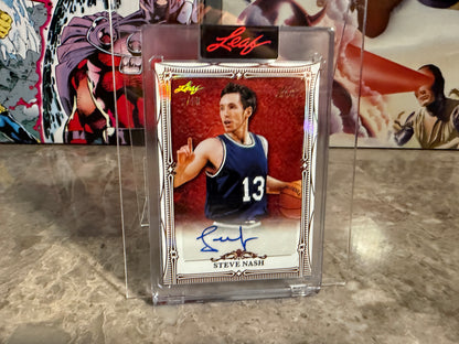 Steve Nash 2026 Leaf Art of Sport Base Auto Bronze /10