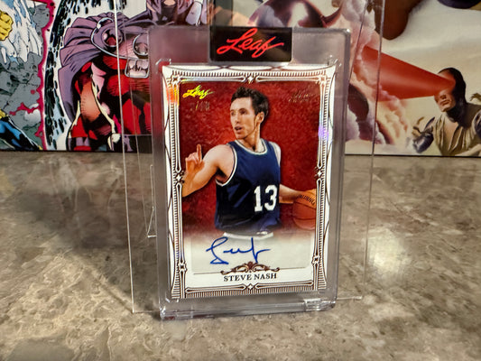 Steve Nash 2026 Leaf Art of Sport Base Auto Bronze /10