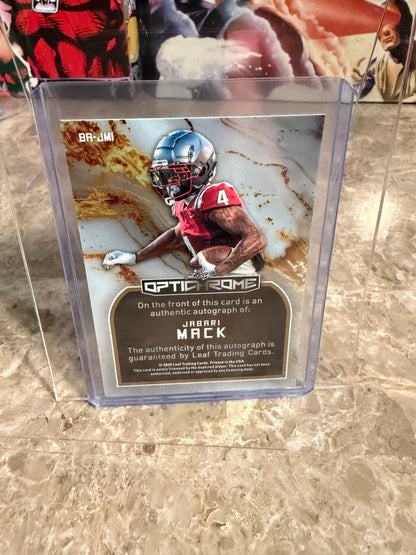 2026 Leaf Optichrome Jabari Mack Silver Smiley Face Auto /7