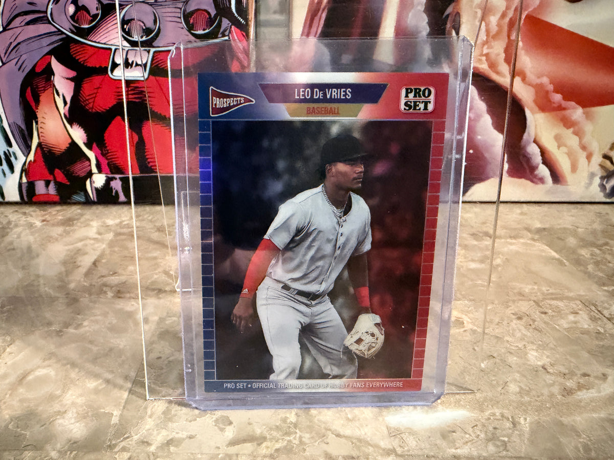 Leo De Vries 2026 Leaf Pro Set Metal Baseball 1989 RWB /6