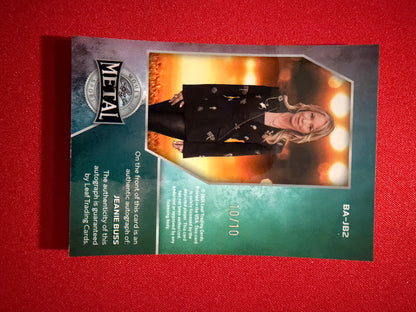 Jeanie Buss 2026 Leaf Women of Sport Base Auto "Showtime" Inscription 10/10
