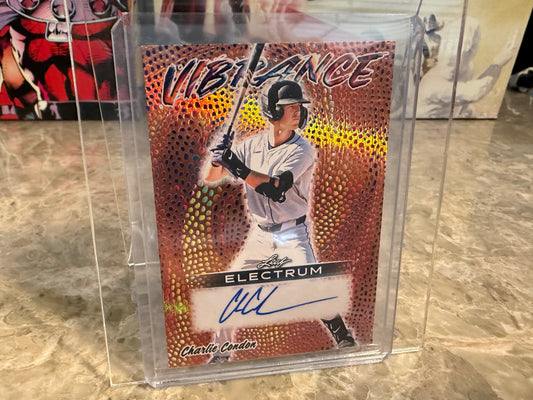 Charlie Condon 2026 Leaf Electrum Vibrance Auto /15