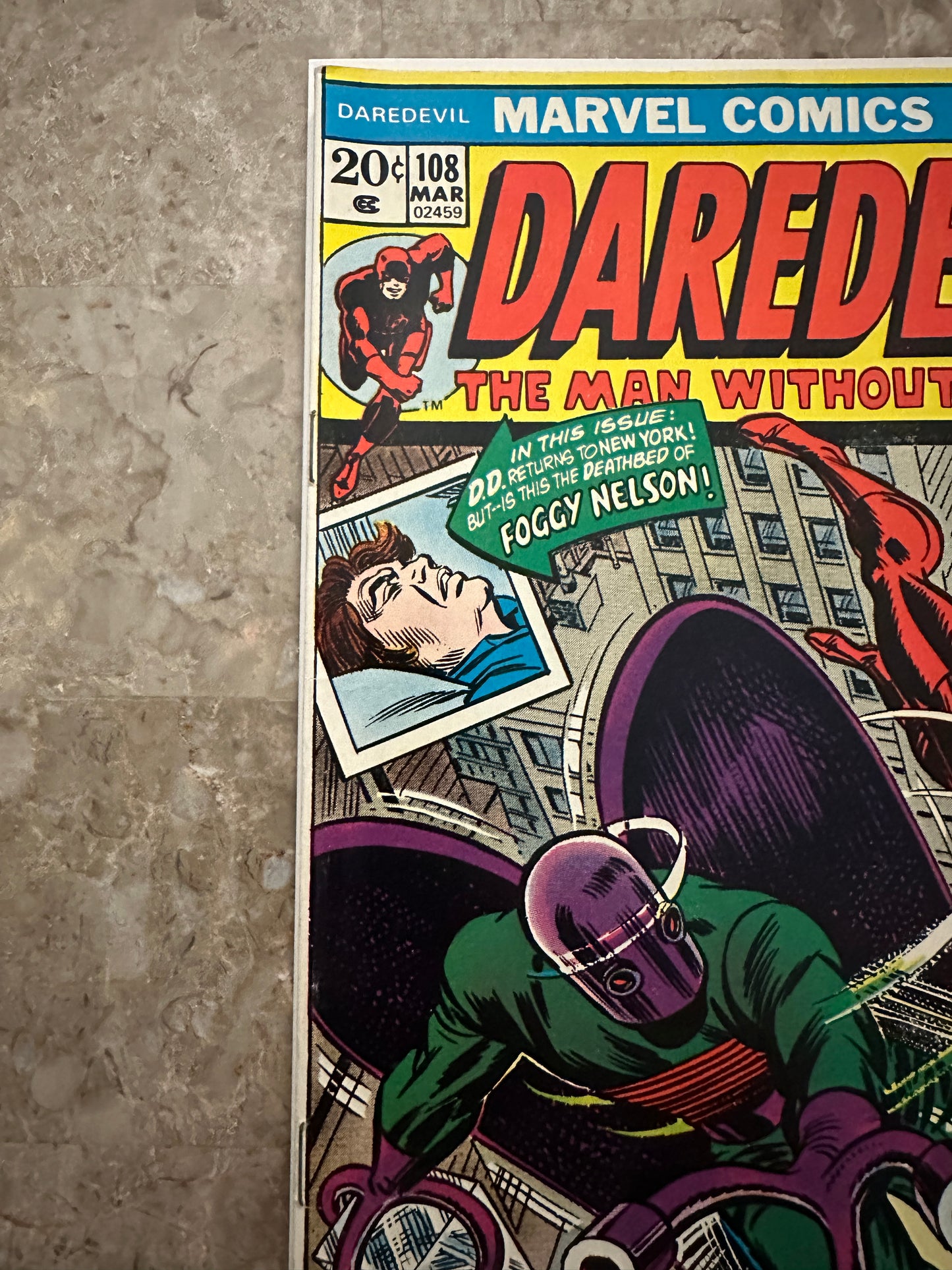 Daredevil #108 FN+ 6.5 (1974 Marvel) - Glossy copy