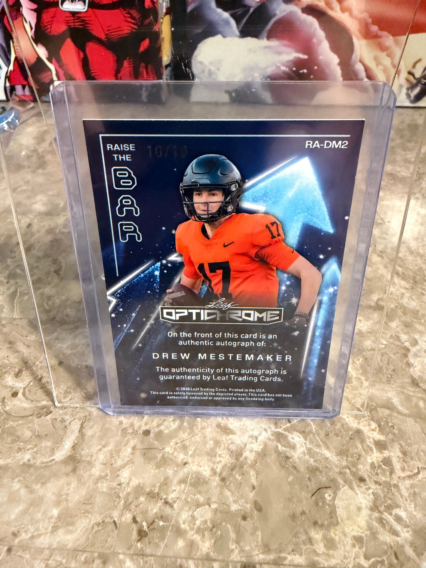 2026 Leaf Optichrome Raise the Bar Silver Shimmer Drew Mestemaker Auto 10/10