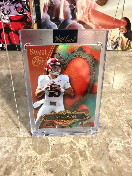 Ty Simpson 2026 Wild Card Wild Art 1/1