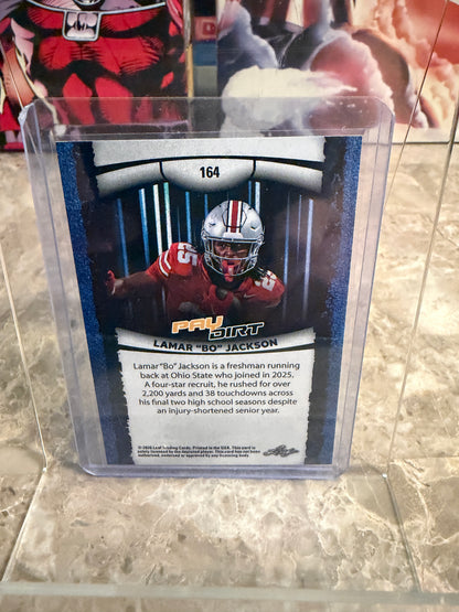 Lamar "Bo" Jackson 2026 Leaf Paydirt Football Base Orange Parallel /99