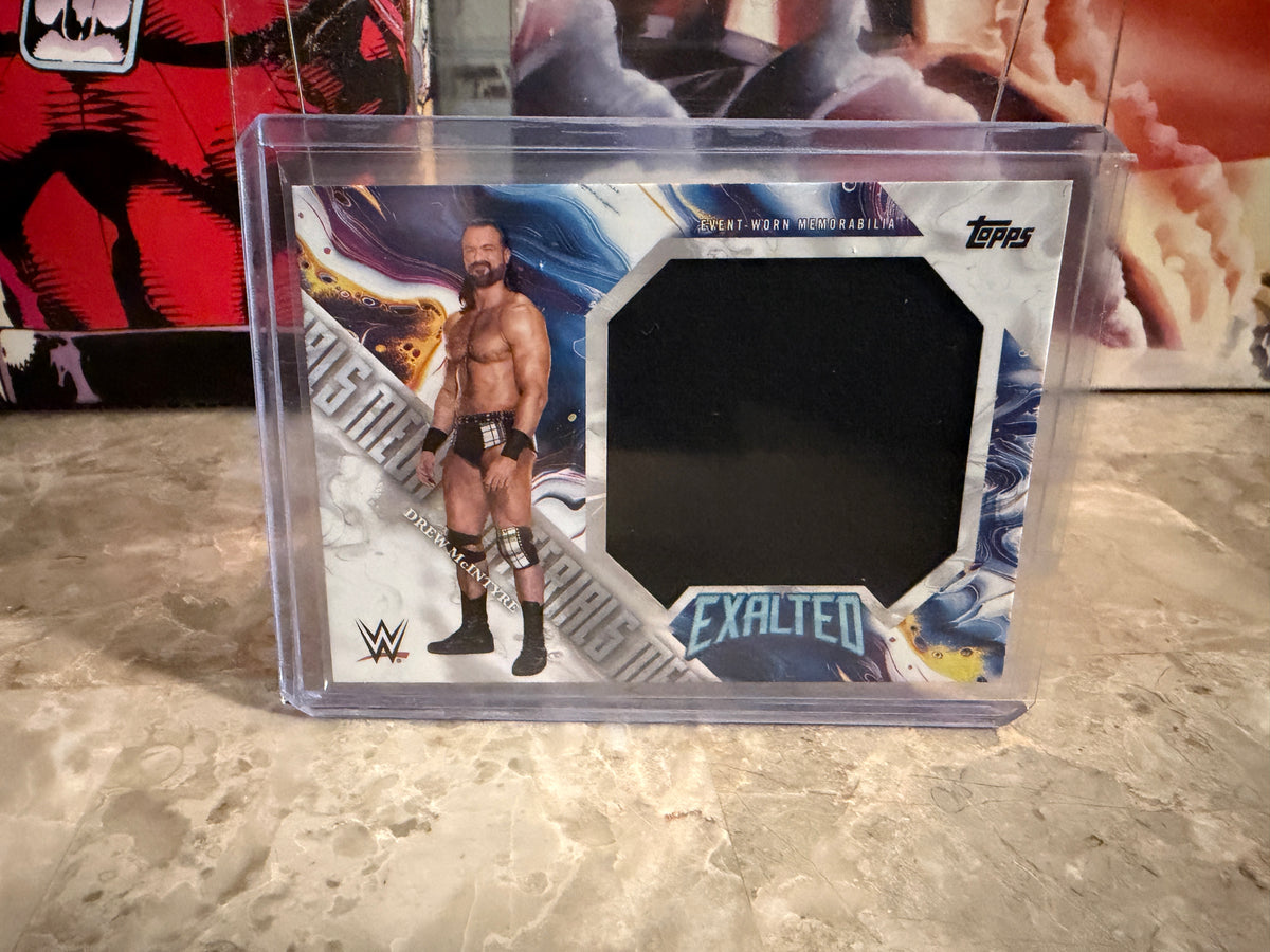 Drew McIntyre 2026 Topps Exalted WWE Mega Materials Event Worn Relic