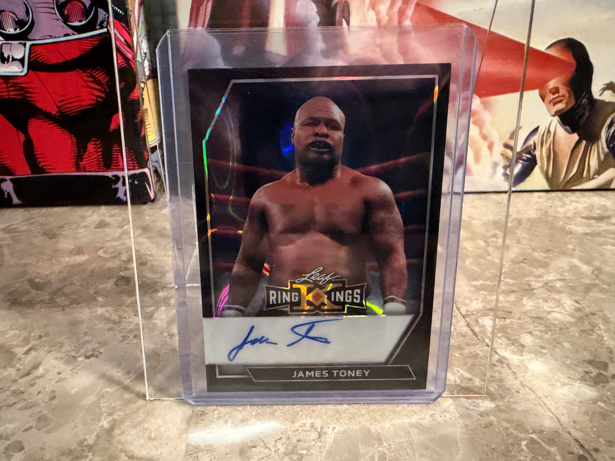 James Toney 2026 Leaf Metal Ring Kings Base Auto Black Lava /2