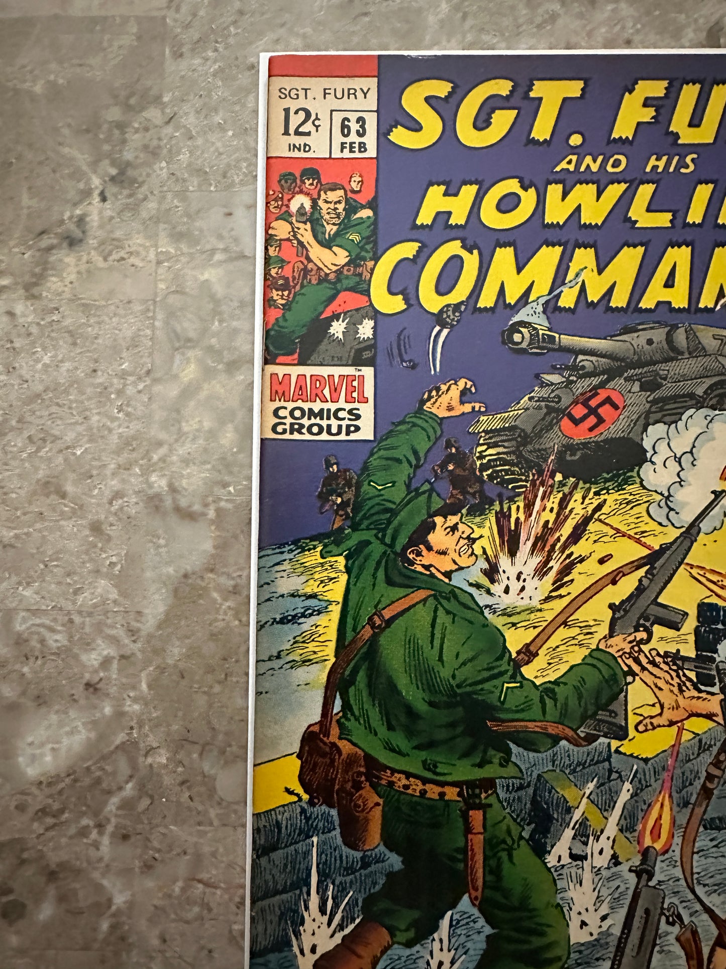 Sgt Fury #63 FN- 5.5 (Marvel Comics 1969) - Higher Grade with tanning