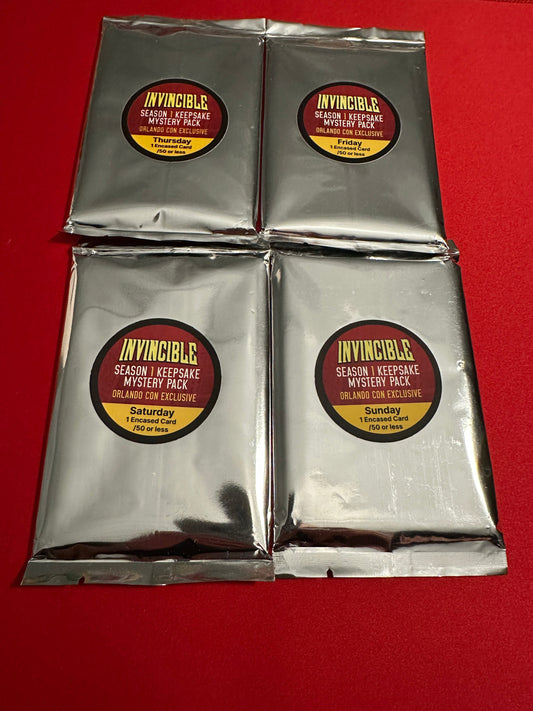 Invincible Season 1 Keepsake Orlando MegaCon 4 Mystery Pack Bundle 2026