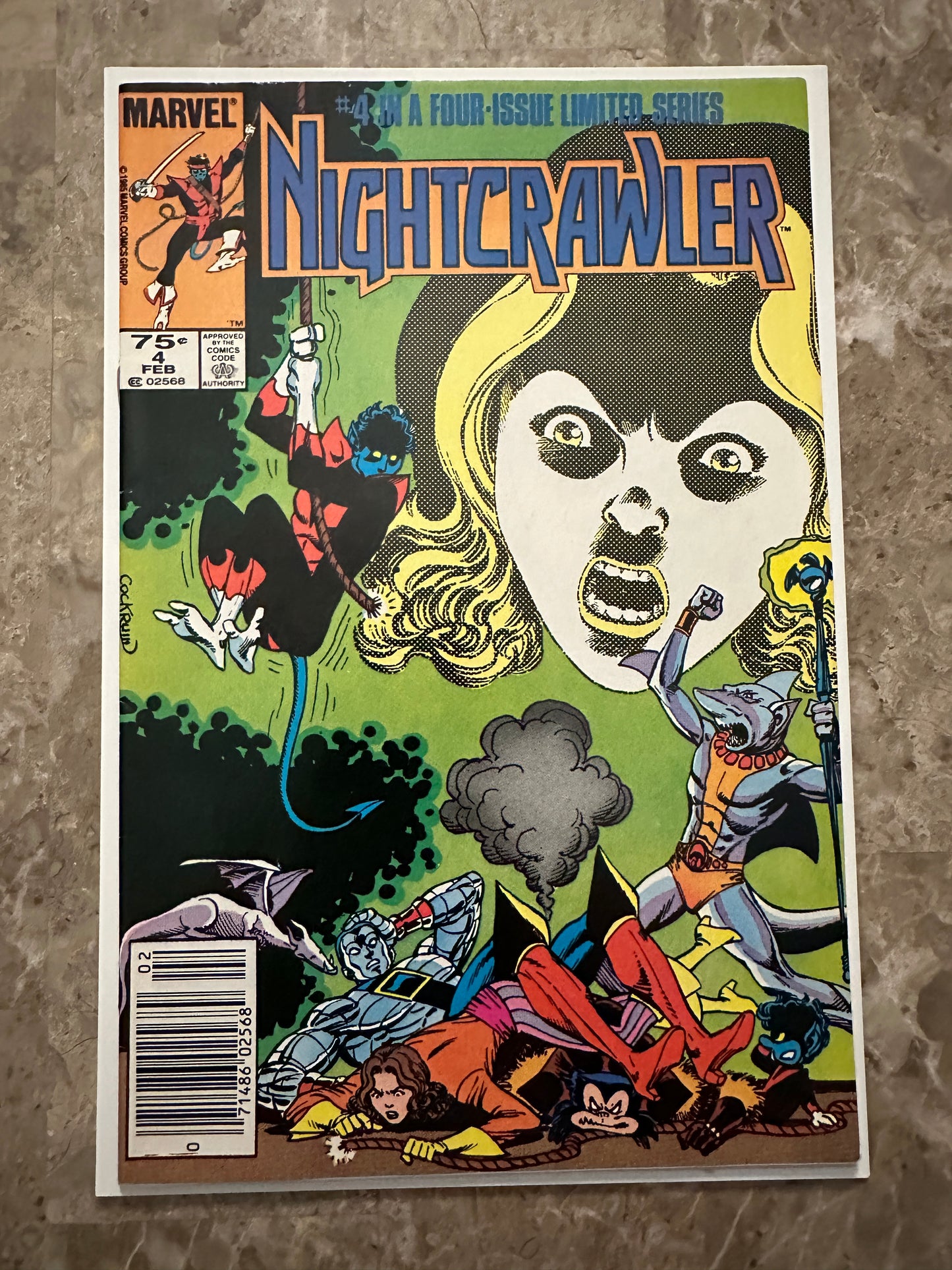 Nightcrawler #1-4 Full Set High Grade Newsstand (Marvel 1985)