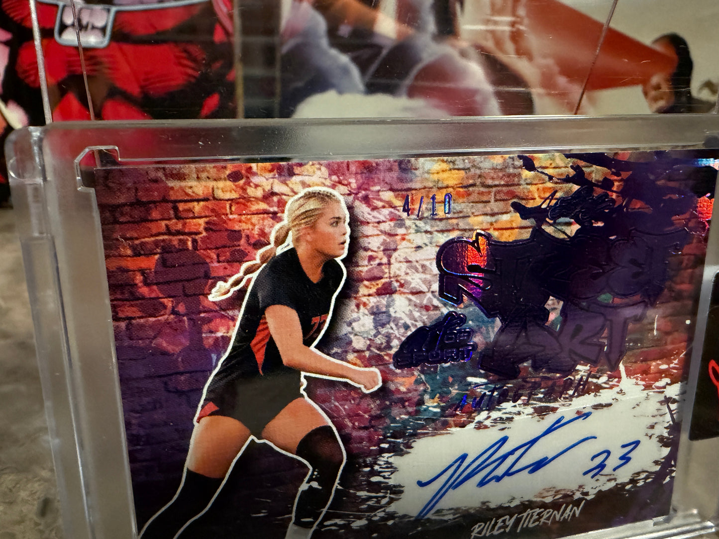 Riley Tiernan 2026 Leaf Art of Sport Street Art Auto Purple /10