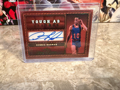 2025 Leaf Glory of the Game Basketball Tough as Leather Dennis Rodman Green Holo Signed Auto True 1/1