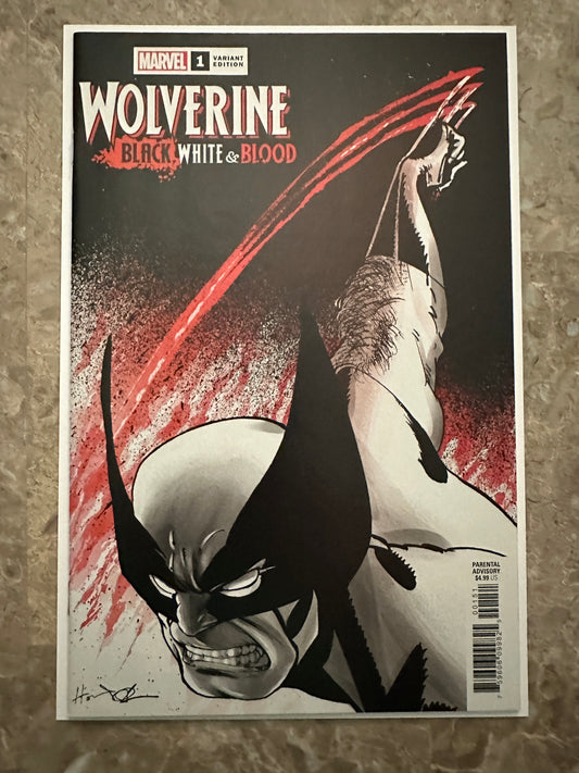 Wolverine Black White & Blood #1 1:100 NM+ 9.6-9.8 (Marvel Comics 2021)