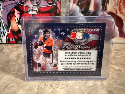 Peyton Manning 2026 Leaf Autograph Collection America 250 Auto Purple 1/1