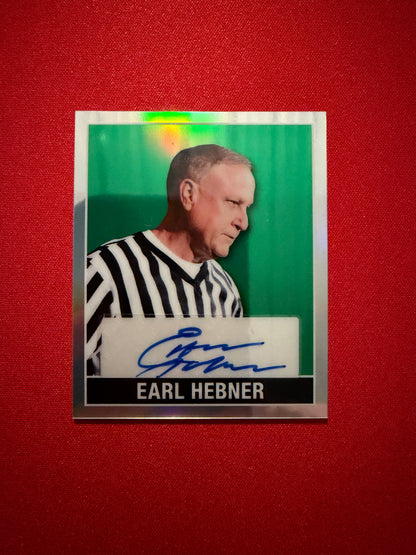 Earl Hebner 2026 Leaf Metal Ring Kings 1948 Auto Green 3/3 Bookend