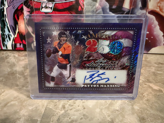 Peyton Manning 2026 Leaf Autograph Collection America 250 Auto Purple 1/1