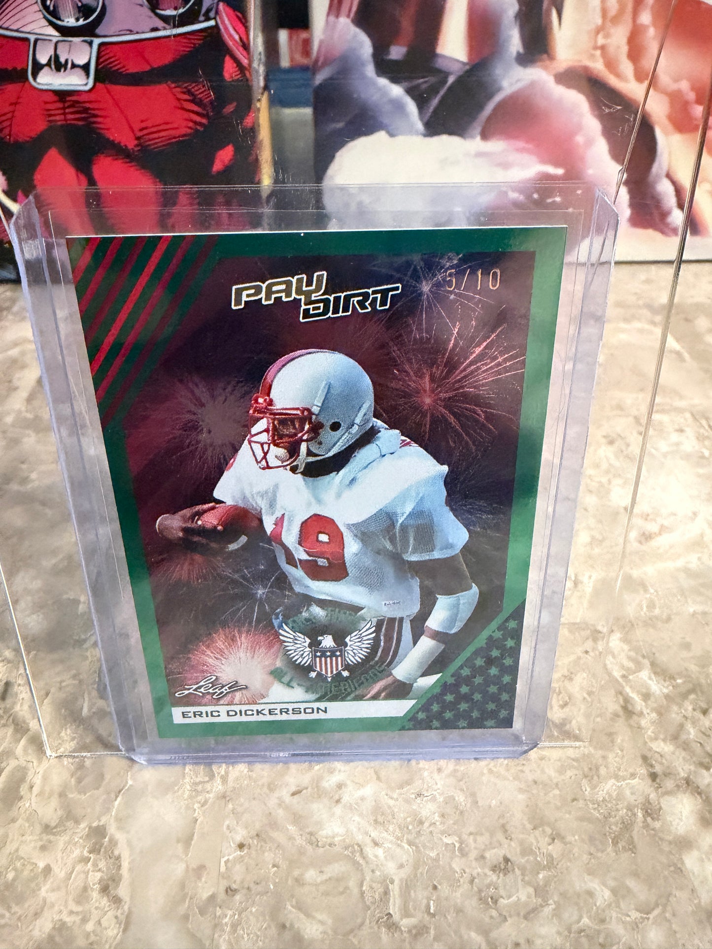 Eric Dickerson 2026 Leaf Paydirt Football All-Time All-Americans Green Parallel /10