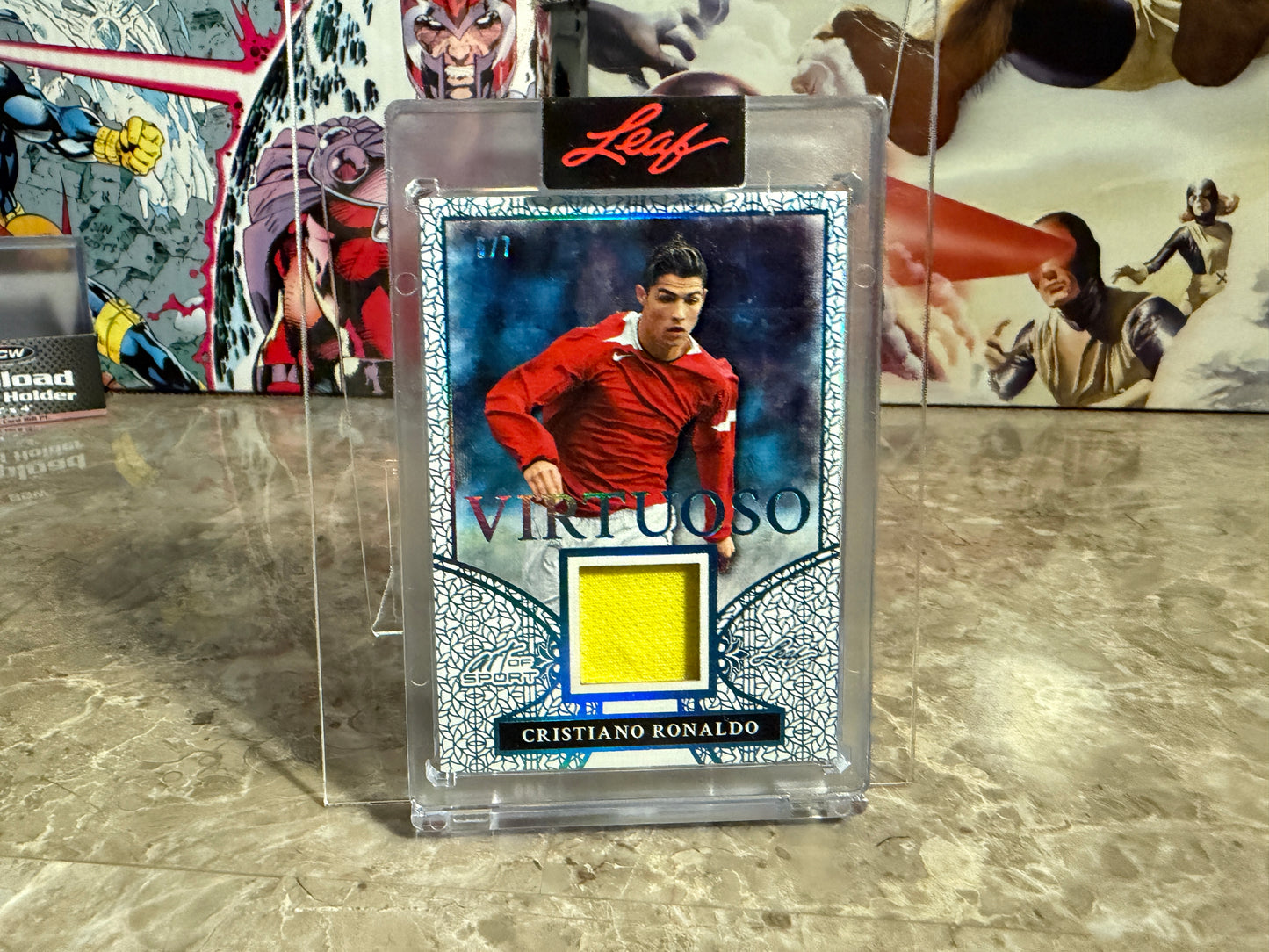 Christiano Ronaldo 2026 Leaf Art of Sport Virtuoso Patch Platinum /7
