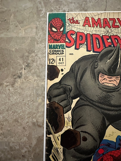 Amazing Spider-Man #41 VG/FN 5.0 (Marvel 1966) - 1st Appearance Rhino