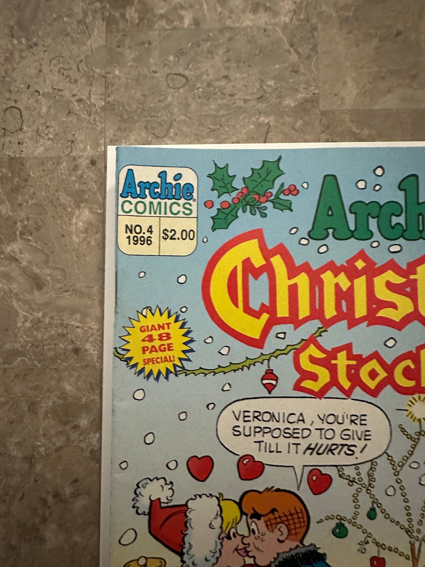 Archie's Christmas Stocking #4 Newsstand VF- 7.5 (Archie 1996)