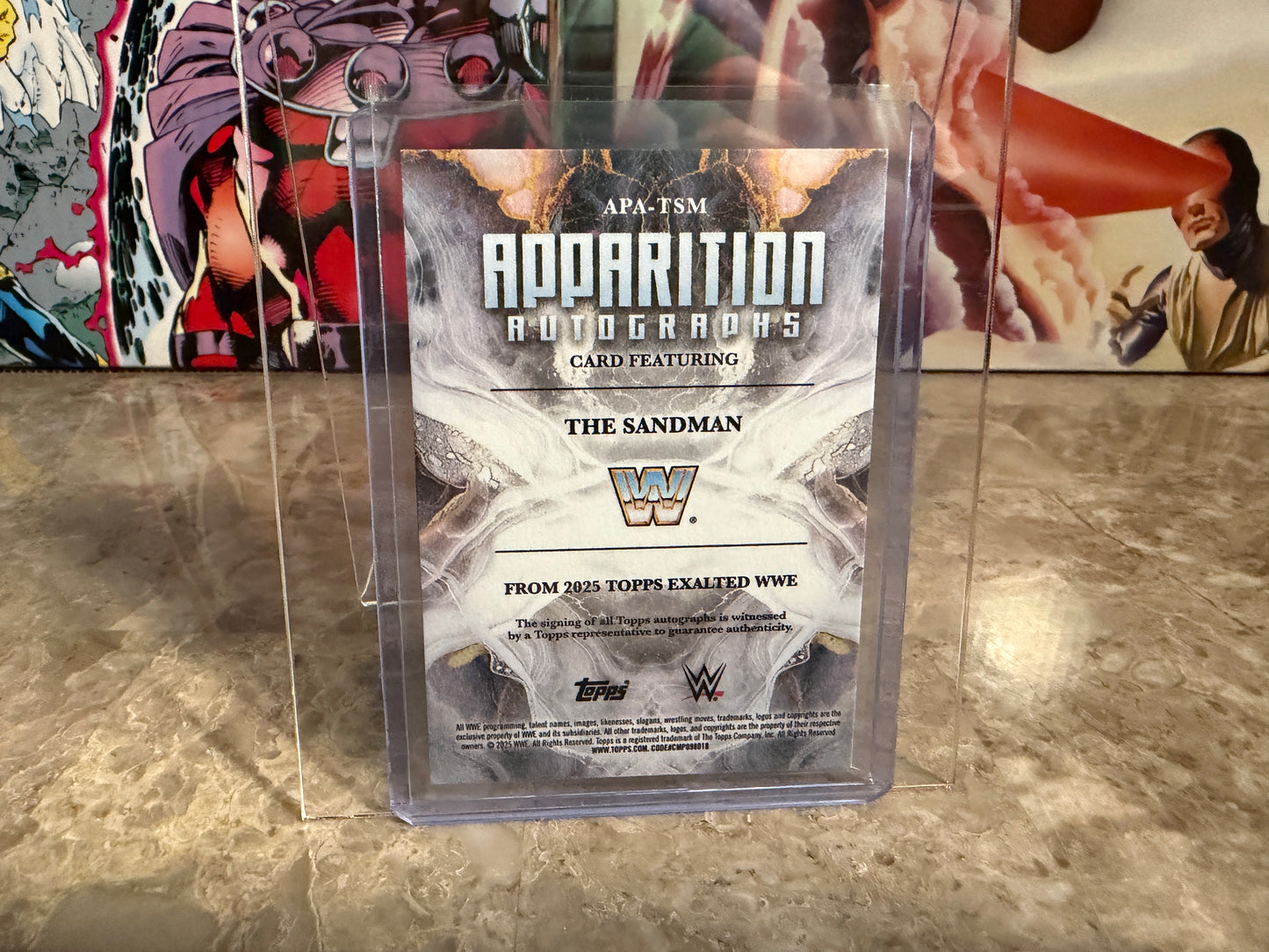 Sandman 2026 Topps Exalted WWE Apparition Autographs /99 #APA-TSM