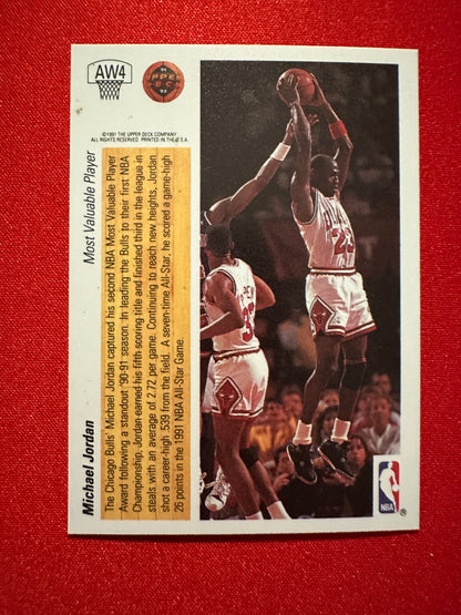 1991-92 Upper Deck MICHAEL JORDAN #AW4 Award Winner Hologram - Chicago Bulls