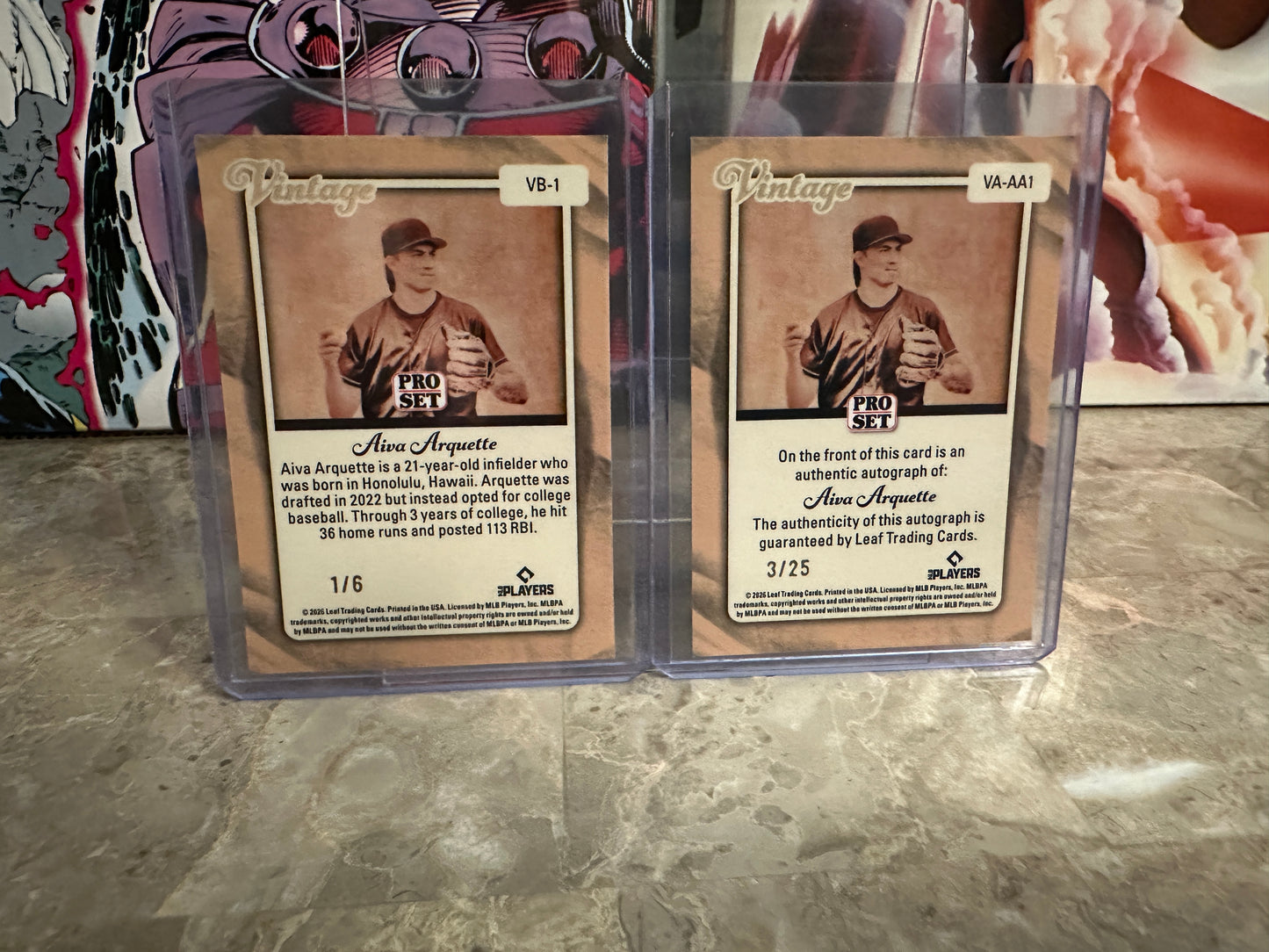 2026 Pro Set Aiva Arquette Vintage Pink Prismatic /6 & Silver Auto /25 Lot