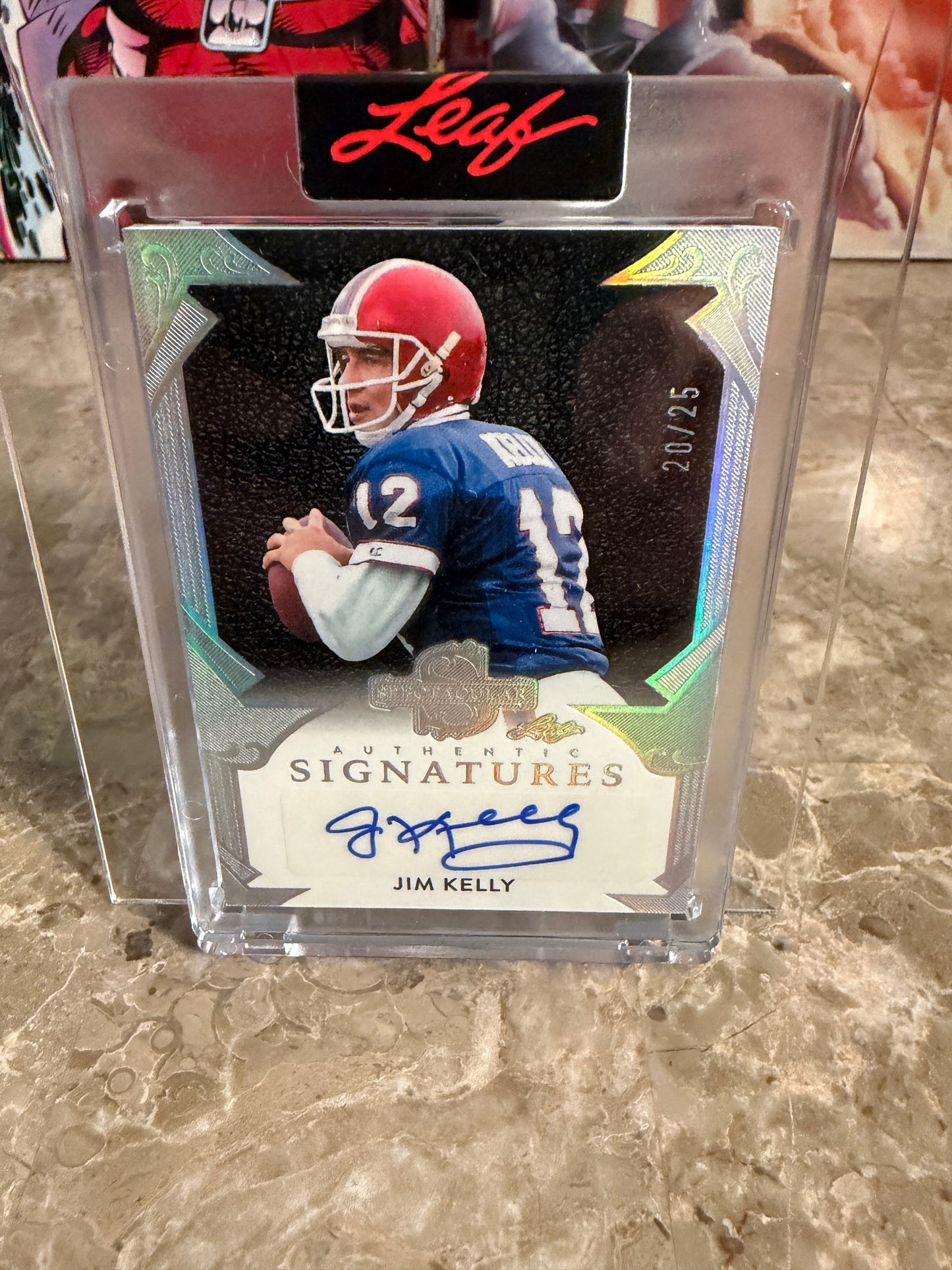 2026 Leaf Spectacular Football Authentic Signatures Jim Kelly /25