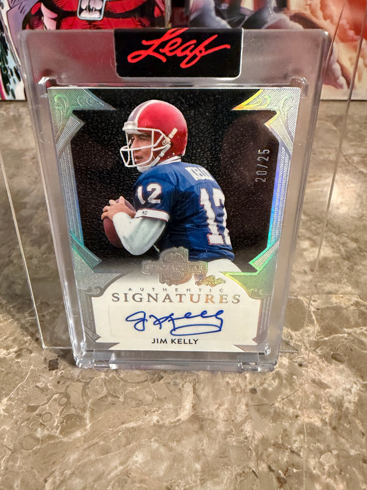2026 Leaf Spectacular Football Authentic Signatures Jim Kelly /25