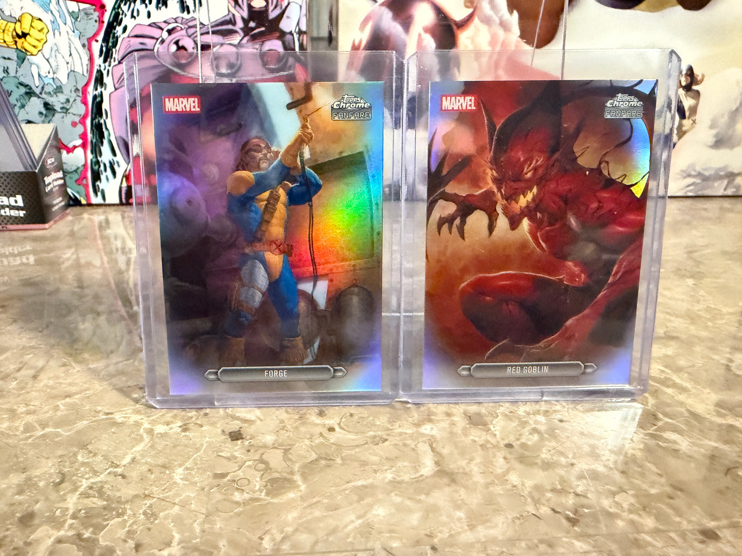 2026 Topps Marvel Chrome Fanfare Forge Red Goblin 2-Card Lot