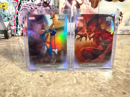 2026 Topps Marvel Chrome Fanfare Forge Red Goblin 2-Card Lot