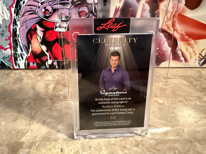 Nathan Fillion 2026 Leaf Signature Series Celebrity Auto Purple 1/1