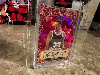 Patrick Ewing 2026 Leaf Signature Series Enshrined Auto Pink Crystal 1/1