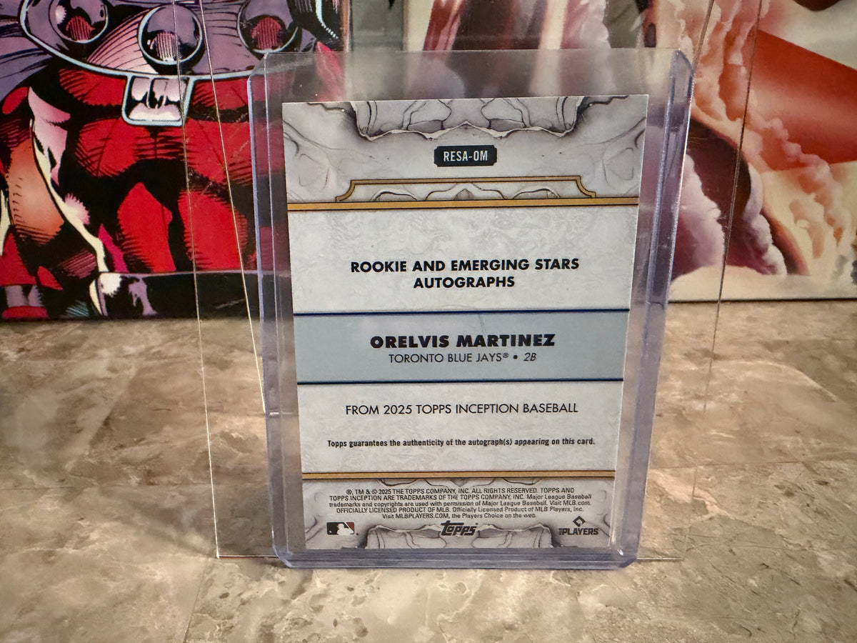 2025 Topps Inception Orelvis Martinez Rookies Emerging Star Auto /75 RC #RESA-OM
