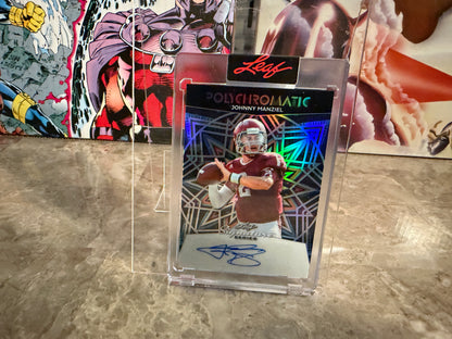Johnny Manziel 2026 Leaf Signature Series Polychromatic Auto Black Prismatic 1/1