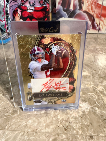 Ryan Williams 2026 Wild Card Wild Art 1/1 Gold Vinyl Auto