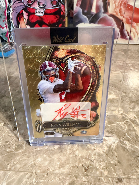 Ryan Williams 2026 Wild Card Wild Art 1/1 Gold Vinyl Auto