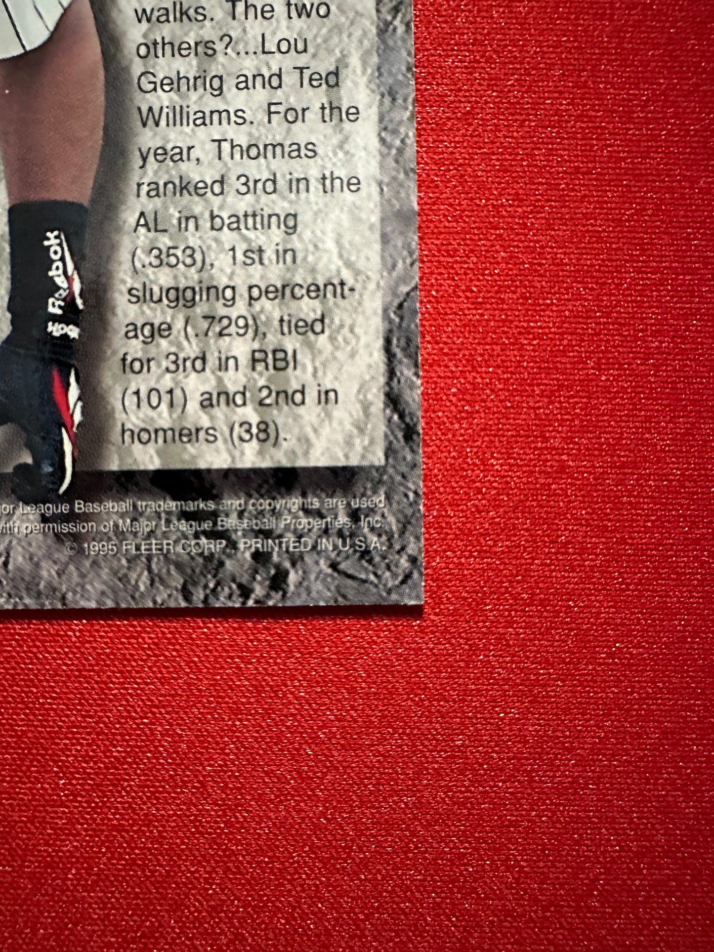 1995 Fleer Ultra Power Plus Frank Thomas #3 - Rare Insert - NM-MT!